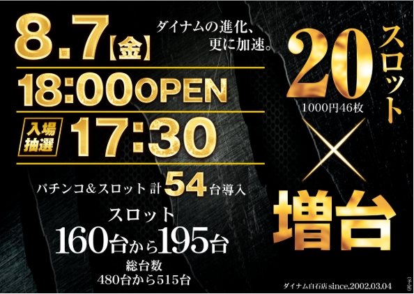 ダイナム白石店