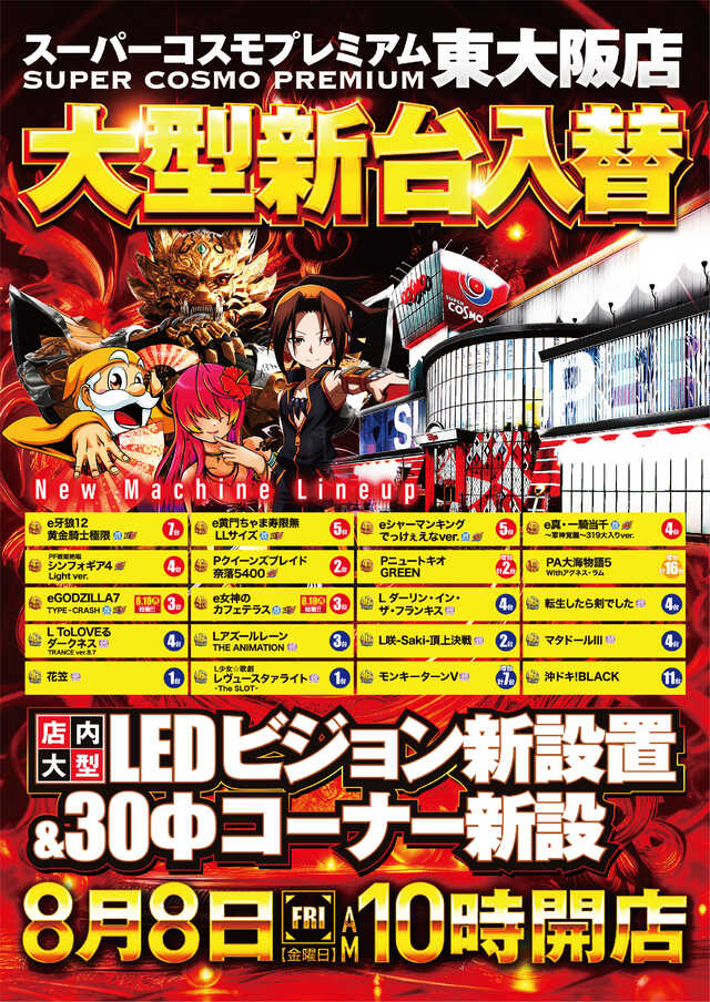 ＳＵＰＥＲ　ＣＯＳＭＯ　ＰＲＥＭＩＵＭ東大阪店