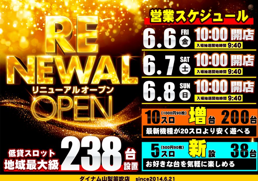 ダイナム山梨笛吹店