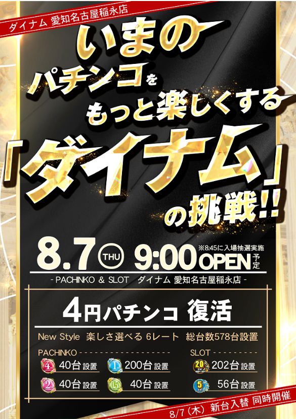 ダイナム愛知名古屋稲永店
