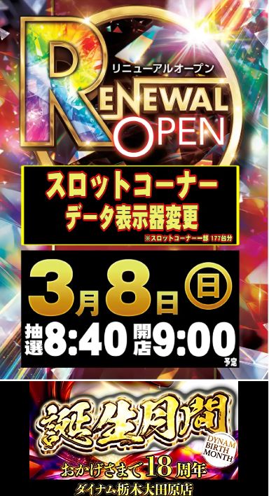 ダイナム栃木大田原店