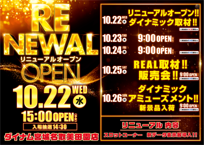 ダイナム宮城名取美田園店