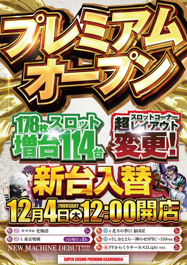 ＳＵＰＥＲ　ＣＯＳＭＯ　ＰＲＥＭＩＵＭ柏原店